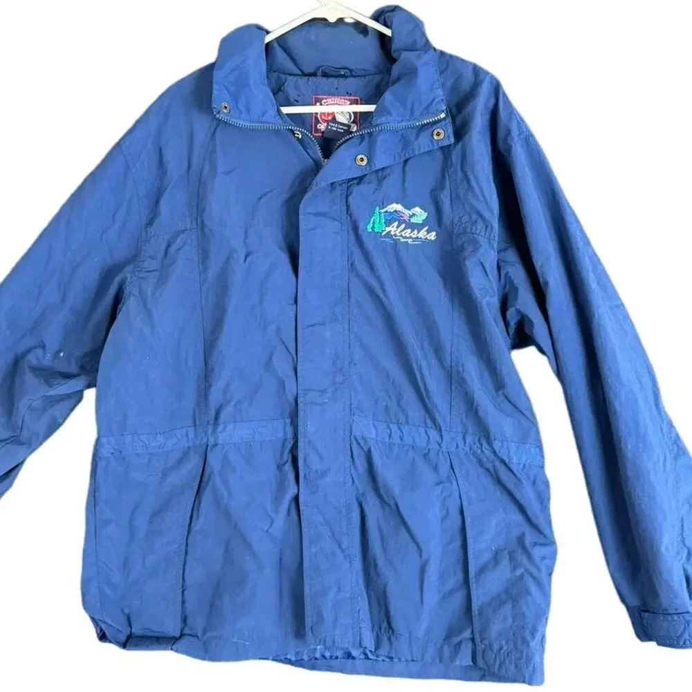 Cruise Outfitters Alaska Large Blue Zip Front Jacket Unisex Mens Womens